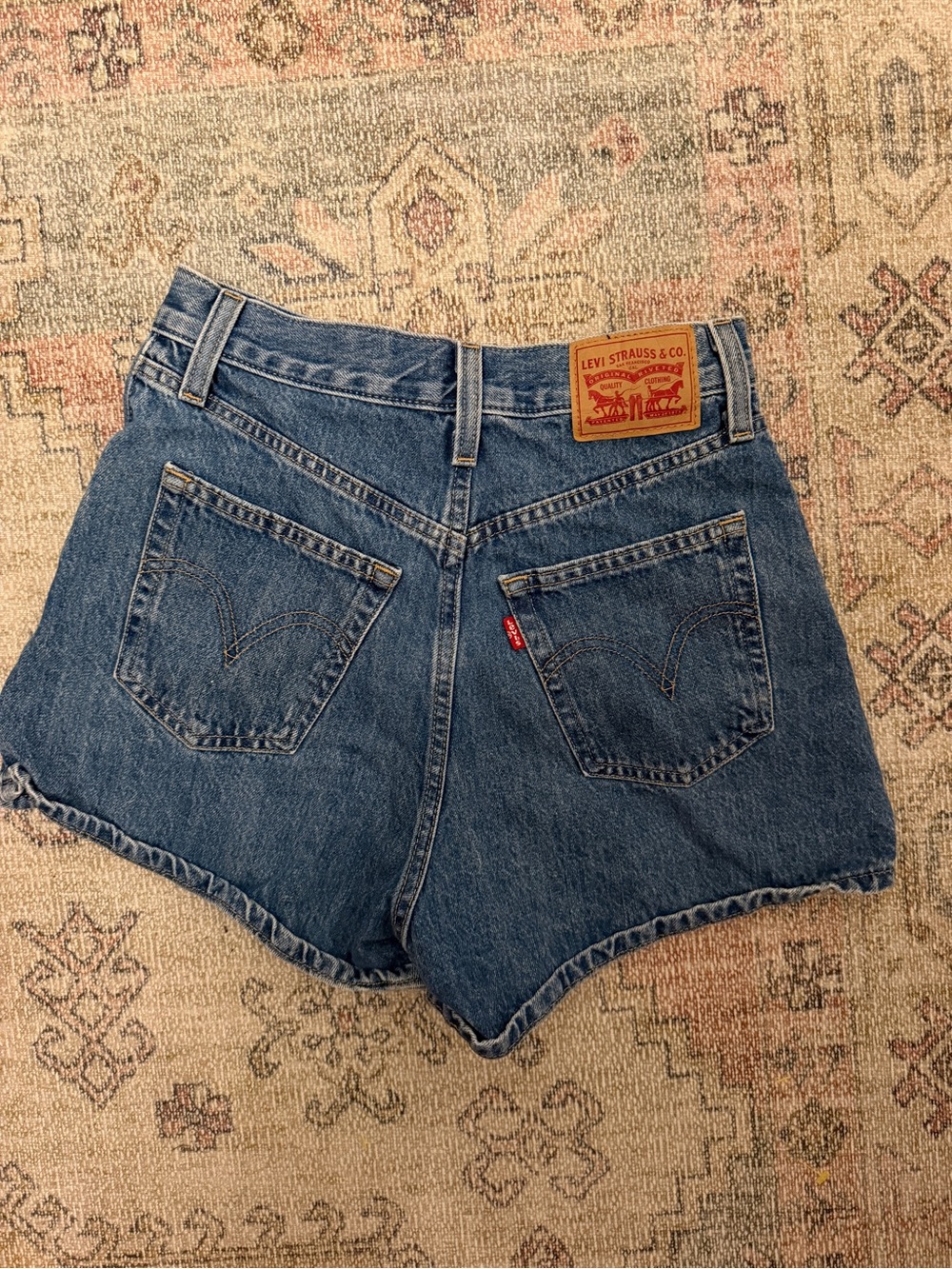 Levi's Women's Denim Cutoff Shorts - Medium Blue Wash